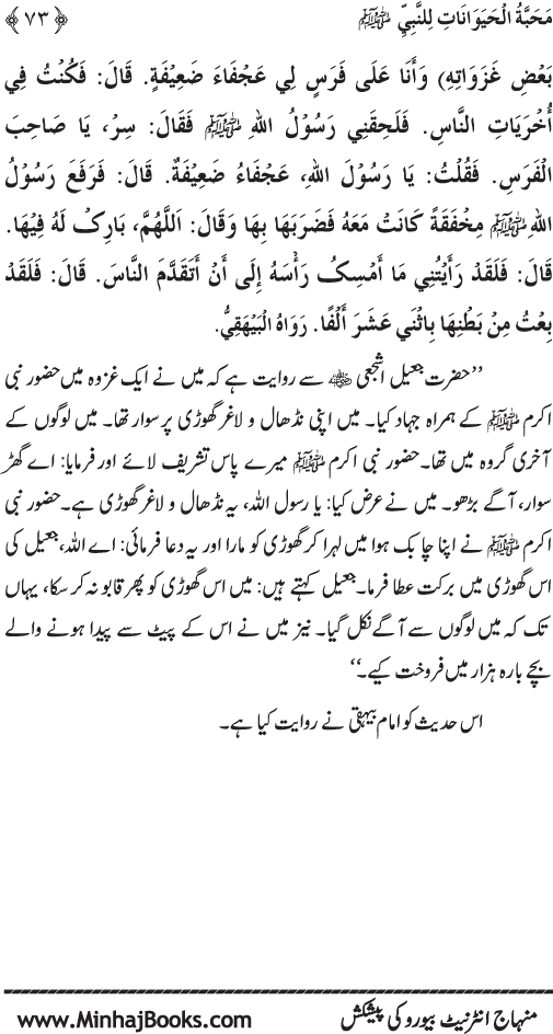 Huzur (PBUH) se Haywanat, Jamadat awr Nabatat ki Mahabbat