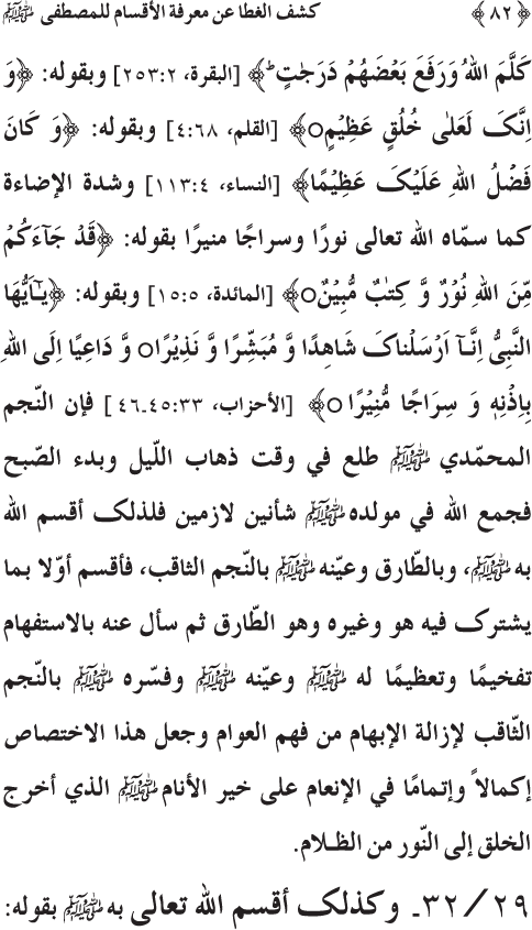 Kashf al-Ghita ‘an Ma‘rifa al-Aqsam li al-Mustafa (PBUH)