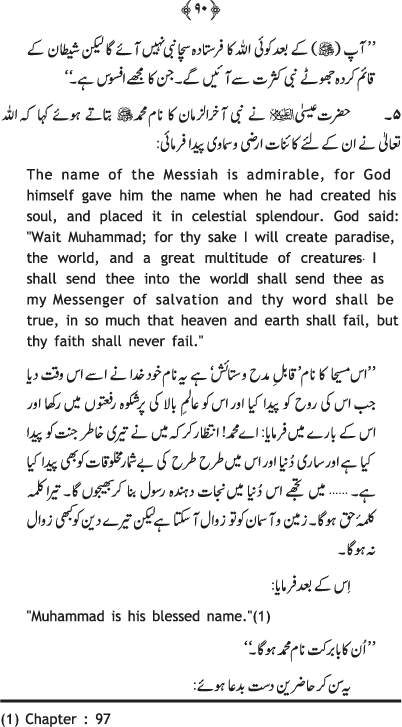 Khasa’is-e-Mustafa (PBUH)