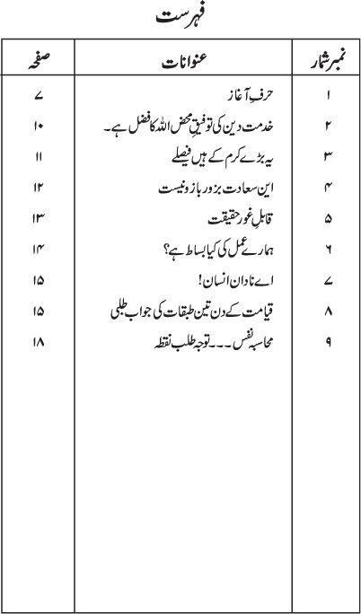 Khidmat-e-Din ki Tawfiq