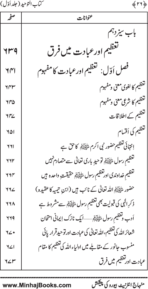 Kitab al-Tawhid (Jild Awwal)