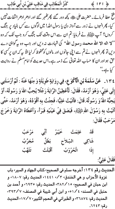 Sayyiduna ‘Ali (R.A.) ke Faza’il-o-Manaqib