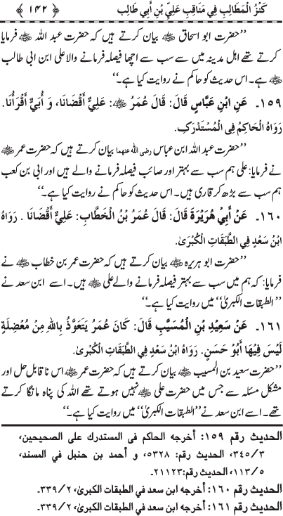 Sayyiduna ‘Ali (R.A.) ke Faza’il-o-Manaqib