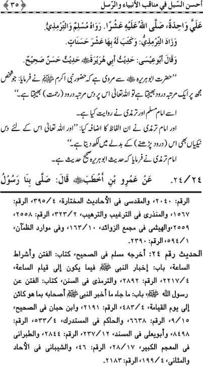 Anbiya’ wa Rusul (A.S.) ke Faza’il-o-Manaqib