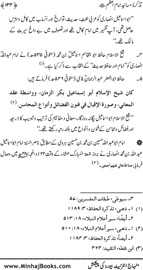 Tazkira-e-Masanid-e-Imam A‘zam (R.A.)