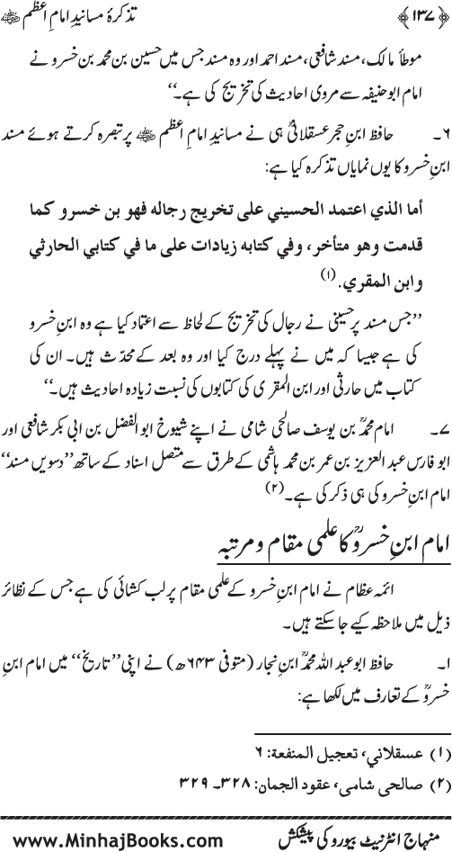 Tazkira-e-Masanid-e-Imam A‘zam (R.A.)