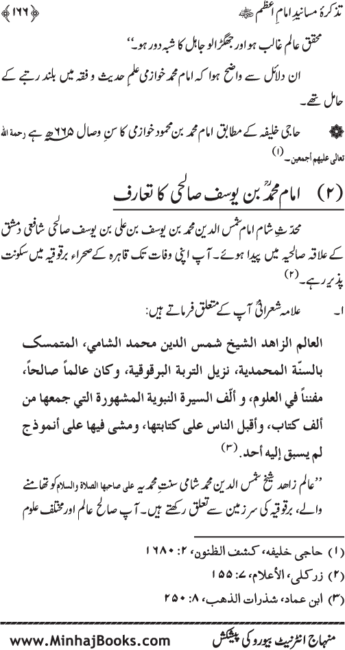 Tazkira-e-Masanid-e-Imam A‘zam (R.A.)