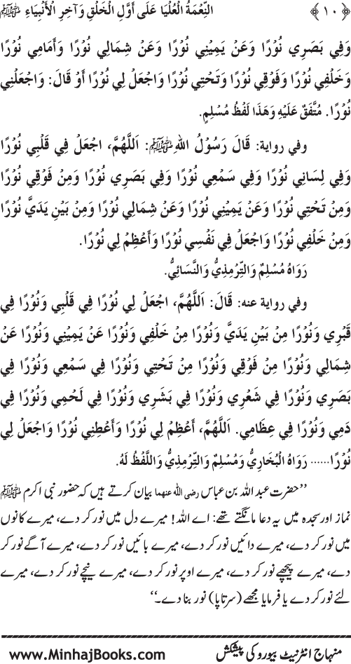 Huzur (PBUH) ka Sharaf-e-Nubuwwat awr Awwaliyyat-e-Khilqat