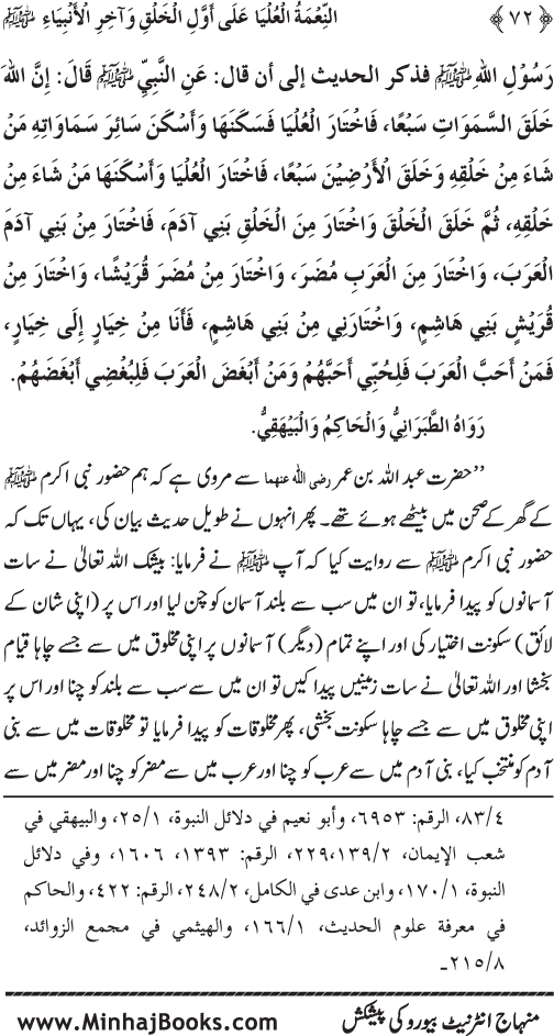 Huzur (PBUH) ka Sharaf-e-Nubuwwat awr Awwaliyyat-e-Khilqat