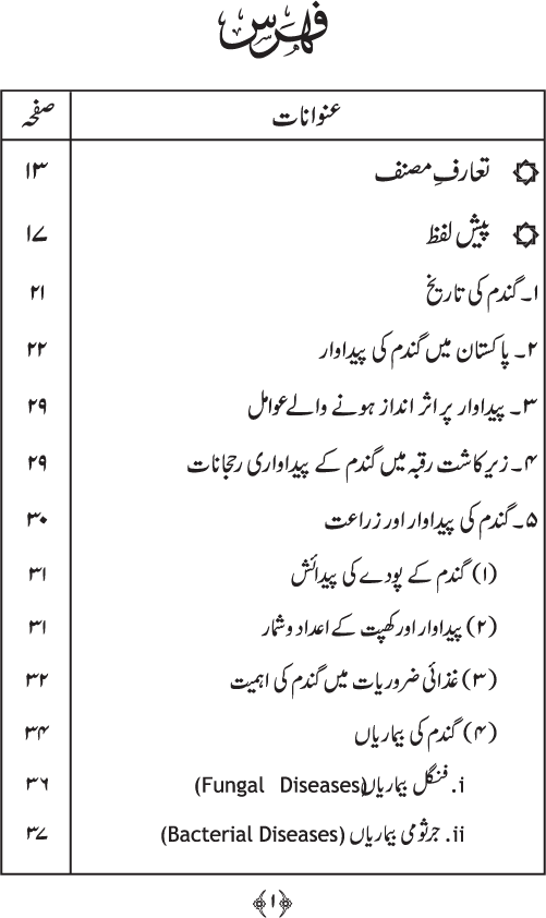 Pakistan main Gandam ki Paidawar (Talab awr Rasad ka Taqabli Jaiza)