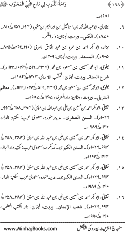 Midhat o Naat e Mustafa (PBUH) par Muntakhab Ayat-o-Ahadith