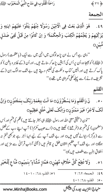 Midhat o Naat e Mustafa (PBUH) par Muntakhab Ayat-o-Ahadith