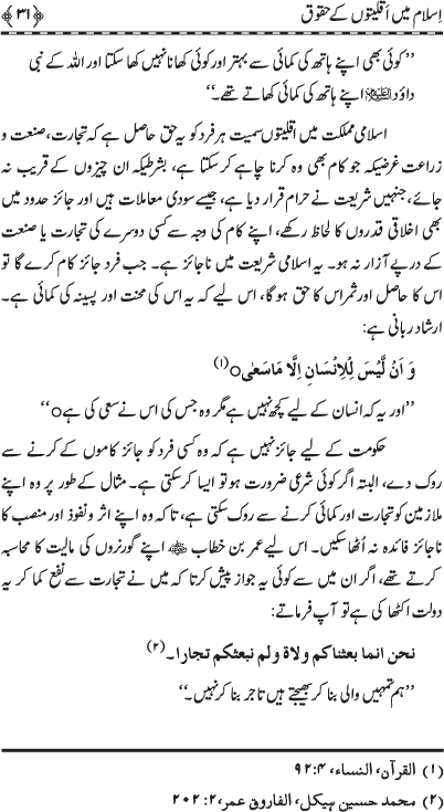 Islam main Aqliyyaton ke Huquq