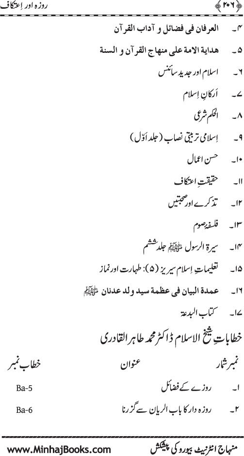 Silsila Ta‘limat-e-Islam (6): Roza awr I‘tikaf (Fazail o Masail)