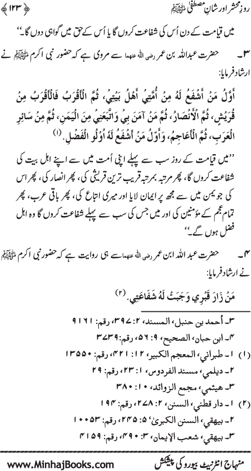 Roz-e-Mahshar awr Shan-e-Mustafa (PBUH)