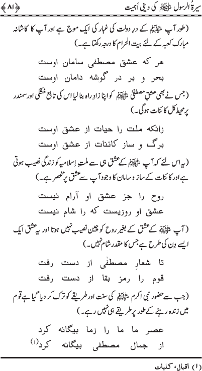 Sira al-Rasul (PBUH) ki Dini Ahamiyyat