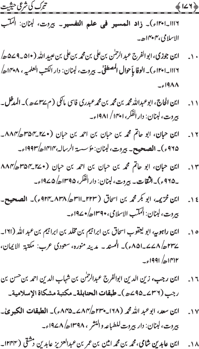 Tabarruk ki Shar‘i Haysiyyat