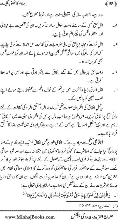 Islam ka Tasawwur-e-Milkiyyat