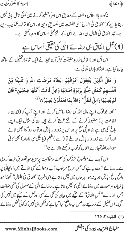 Islam ka Tasawwur-e-Milkiyyat