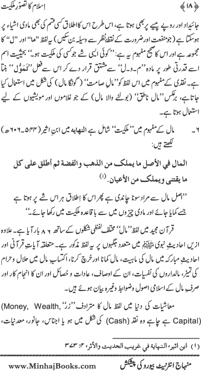 Islam ka Tasawwur-e-Milkiyyat