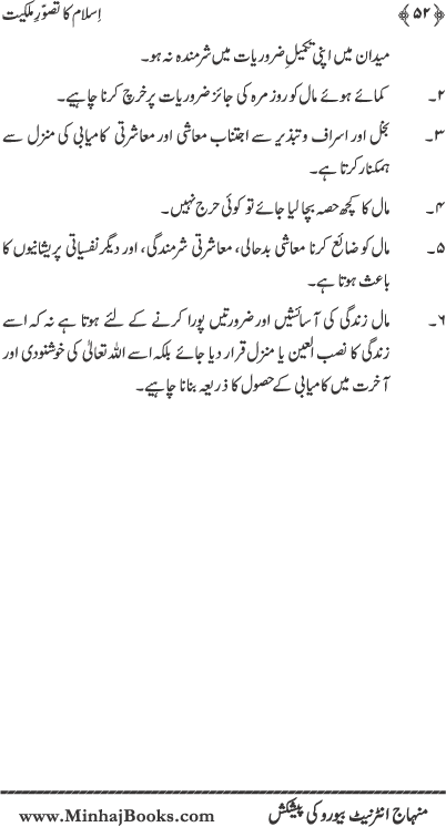 Islam ka Tasawwur-e-Milkiyyat