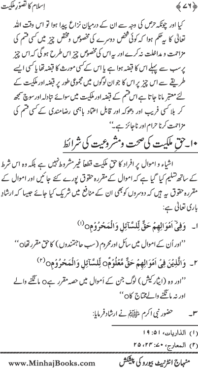 Islam ka Tasawwur-e-Milkiyyat