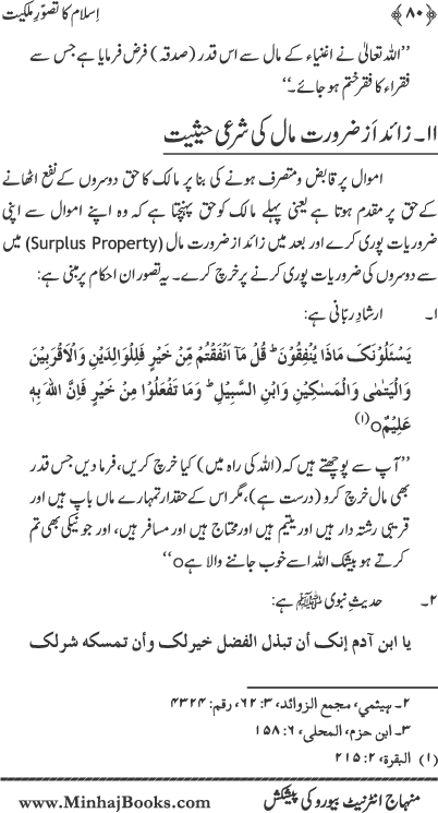 Islam ka Tasawwur-e-Milkiyyat