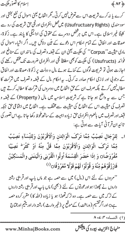 Islam ka Tasawwur-e-Milkiyyat