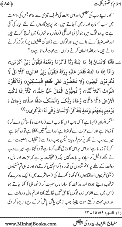 Islam ka Tasawwur-e-Milkiyyat