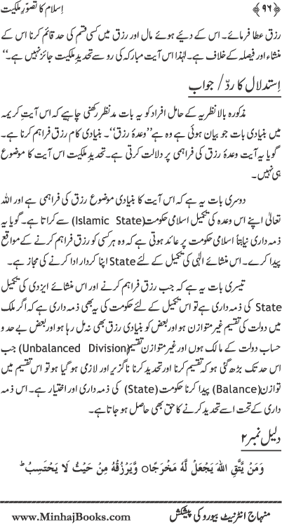 Islam ka Tasawwur-e-Milkiyyat